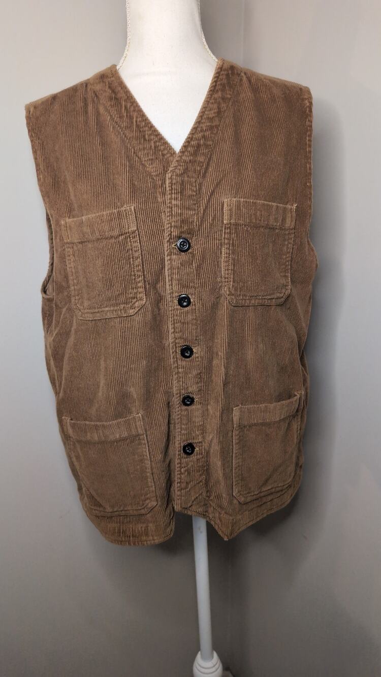 Orton Brothers Brown Corduroy Utility Vest Men’s Medium